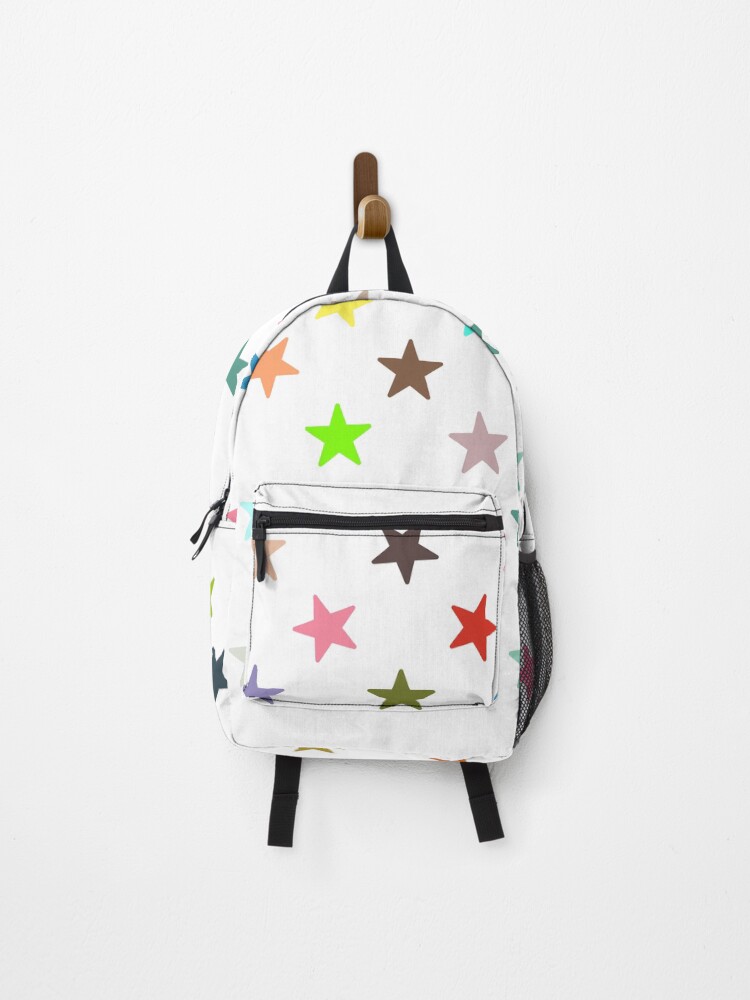 Thumbnail 1 of 3, Backpack, Abstract Multi Color Star Pattern designed and sold by Pixel4Art.
