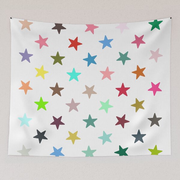 Item preview, Abstract Multi Color Star Pattern designed and sold by Pixel4Art.
