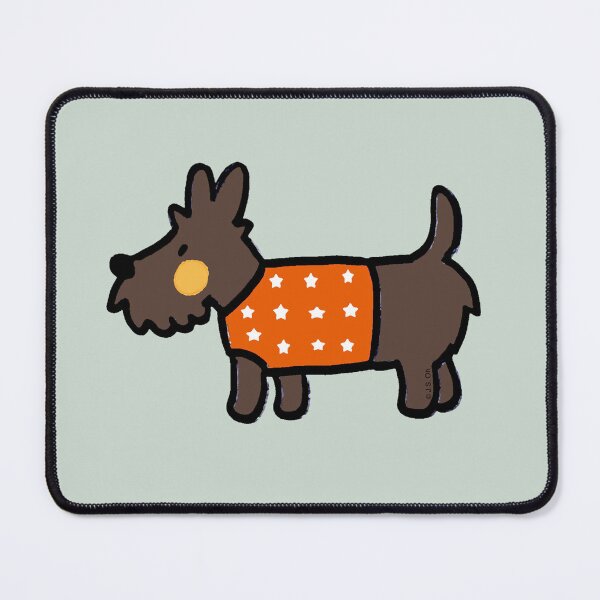 Item preview, cute dog in orange jumper designed and sold by CuteCartoon.