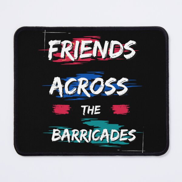 Item preview, FRIENDS ACROSS THE BARRICADES. designed and sold by ELEGANTRETRO.