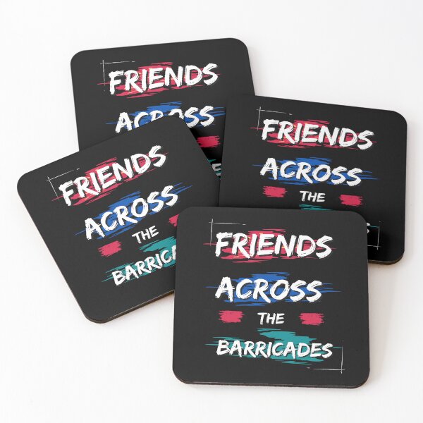 Item preview, FRIENDS ACROSS THE BARRICADES. designed and sold by ELEGANTRETRO.