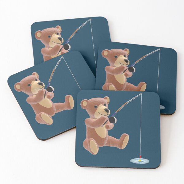 Item preview, Fishing teddy - 3D look designed and sold by HA-Design-Kunst.