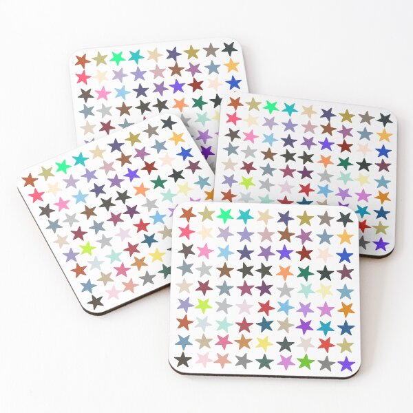 Item preview, Abstract Multi Color Star Pattern designed and sold by Pixel4Art.