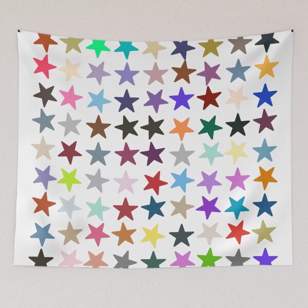 Item preview, Abstract Multi Color Star Pattern designed and sold by Pixel4Art.