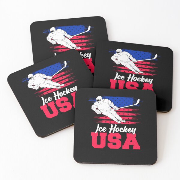 Item preview, Ice Hockey Lover American Flag Novelty USA Flag Support Team designed and sold by rifatart.