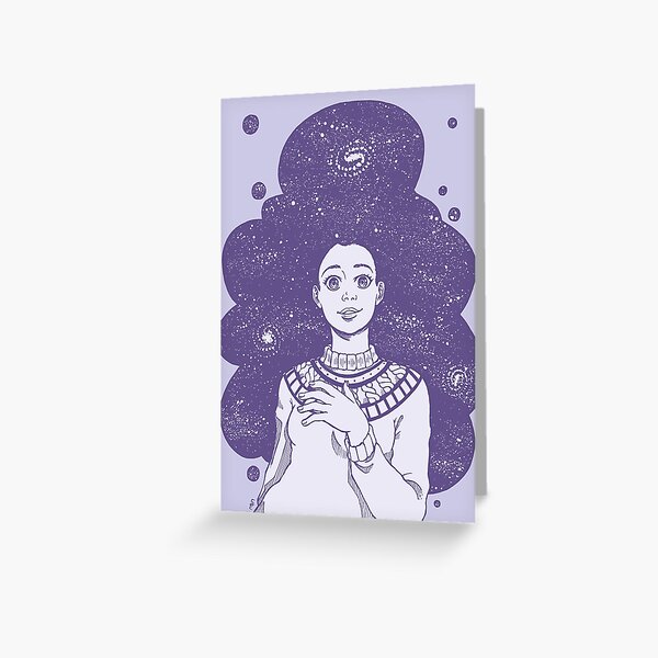 Sternenhaar - flieder - lila - violett - Grußkarten Grußkarte