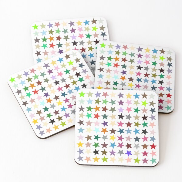 Item preview, Abstract Multi Color Star Pattern designed and sold by Pixel4Art.