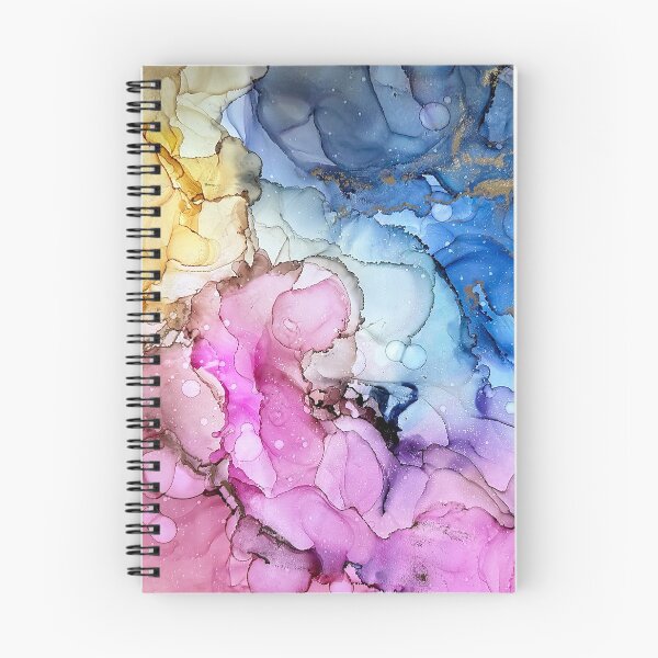 Item preview, Transformation - alcohol ink artwork with pastel yellow, pink, blue, purple designed and sold by NessaLovell.