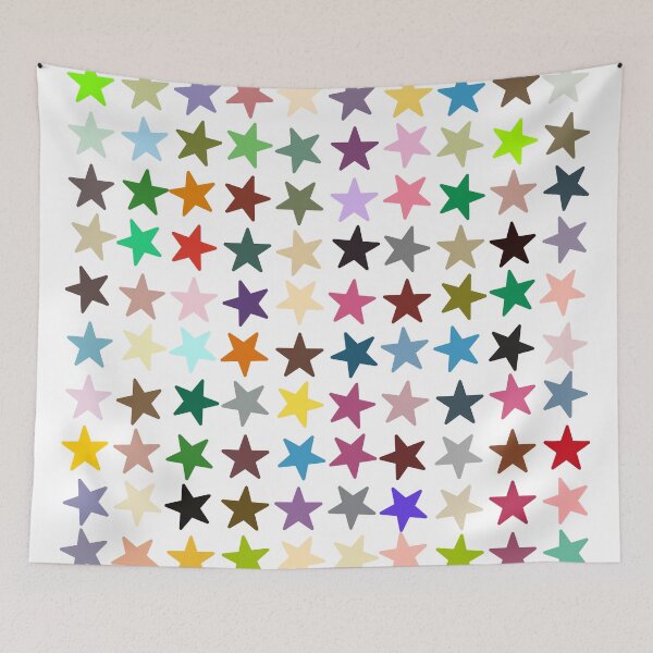 Item preview, Abstract Multi Color Star Pattern designed and sold by Pixel4Art.