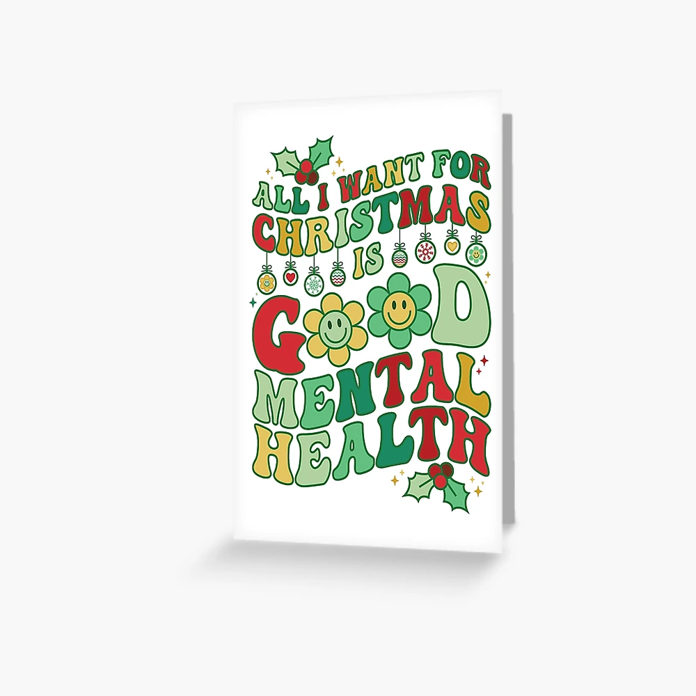 Christmas Carols - Psychology Merry Christmas Note Card With Envelope (4.63 X 6.75 Inch) - Adult Humor Psychotic Lyrics, Happy Holidays Notecard For Adults - Season's Greetings Stationery 1088 - View #4