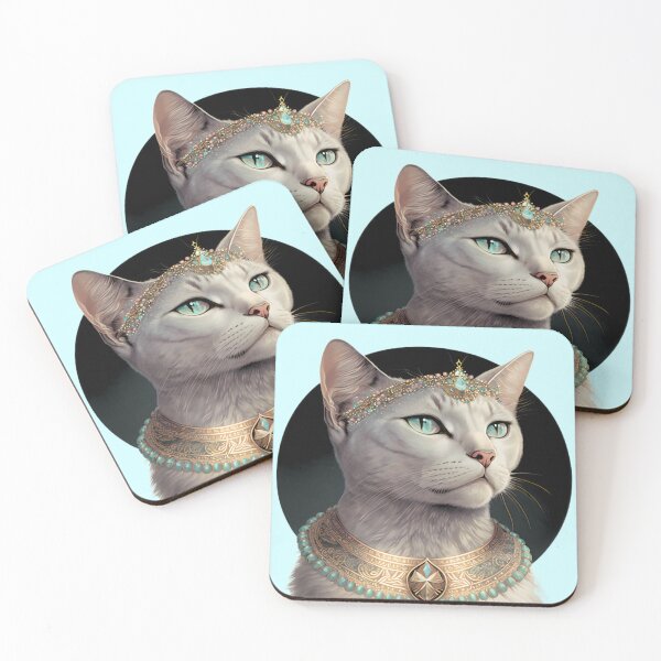 Item preview, Royal Cat  with Turquoise Diadem designed and sold by Tuko Designs.