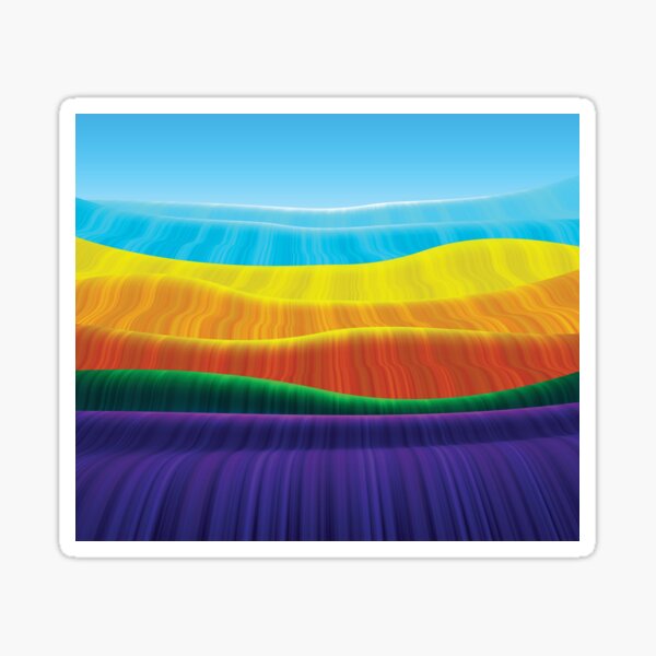 Item preview, Abstract Funky Pizzazz Colour Explosion Rainbow Seafloor designed and sold by FuddalanDesigns.