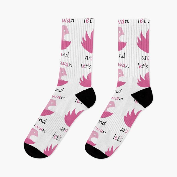 Item preview, beautiful swan with pink colours designed and sold by Baby-KOALA.