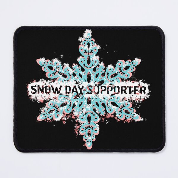 Item preview, Snow Day Supporter / Blue Pink Snowflake designed and sold by AgnieshkaSiwek.