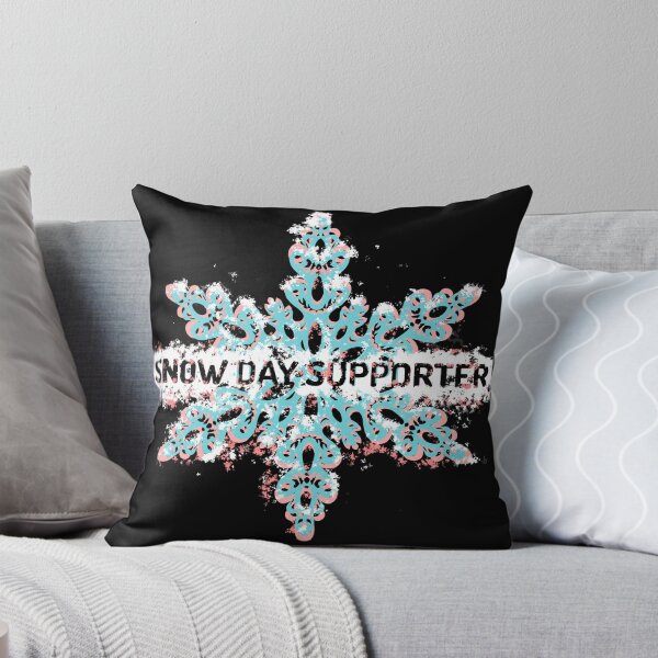 Item preview, Snow Day Supporter / Blue Pink Snowflake designed and sold by AgnieshkaSiwek.