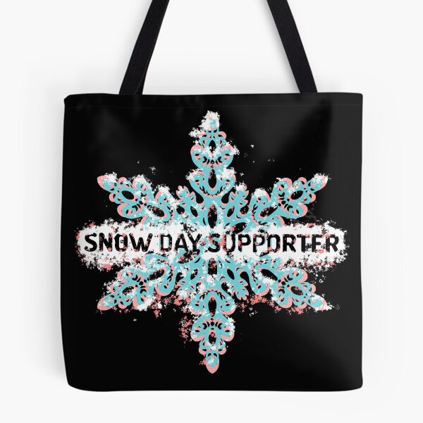 Item preview, Snow Day Supporter / Blue Pink Snowflake designed and sold by AgnieshkaSiwek.