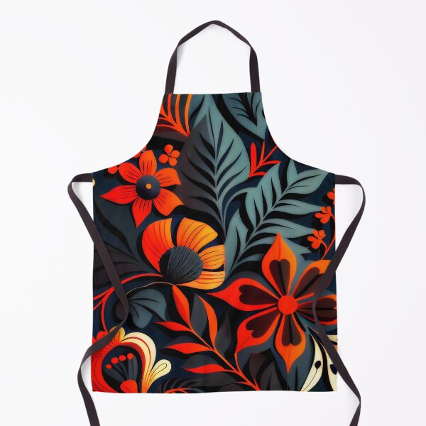 Item preview, Khokhloma Hohloma Pattern with Fall Colored Leaves and Flowers designed and sold by ClairesPatterns.