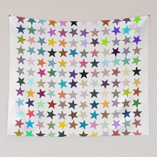 Item preview, Abstract Multi Color Star Pattern designed and sold by Pixel4Art.