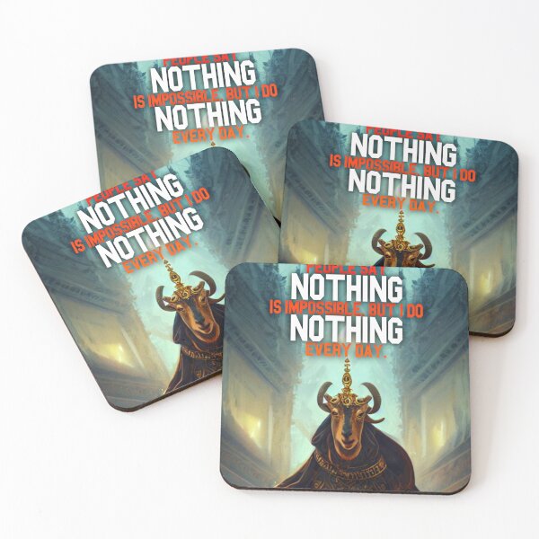 Item preview, Goat Simulator People Say Nothing is impossible but I Do Nothing Every Day designed and sold by Trendy-Now.
