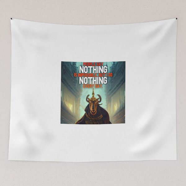 Item preview, Goat Simulator People Say Nothing is impossible but I Do Nothing Every Day designed and sold by Trendy-Now.