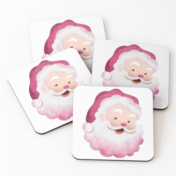 Item preview,  santa claus face retro vintage pink  designed and sold by AslamArt78.