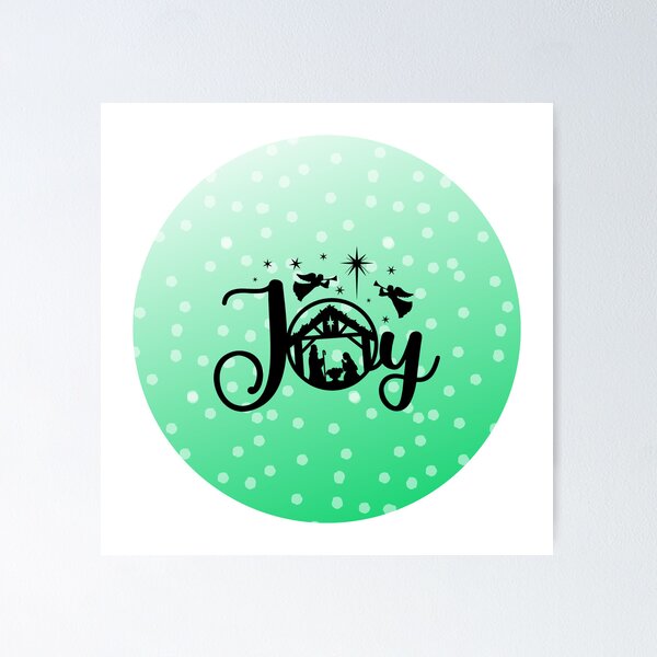 Item preview, Joy, Green Nativity Scene designed and sold by tearracreative.
