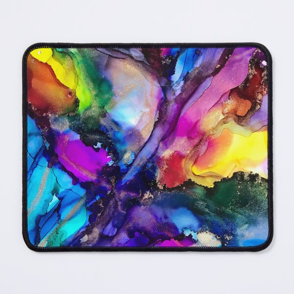Item preview, Chakra Art - alcohol ink artwork rainbows designed and sold by NessaLovell.