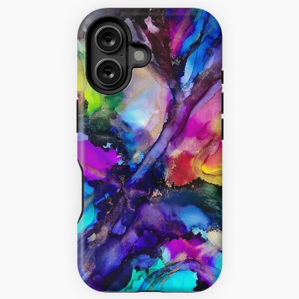 Item preview, Chakra Art - alcohol ink artwork rainbows designed and sold by NessaLovell.