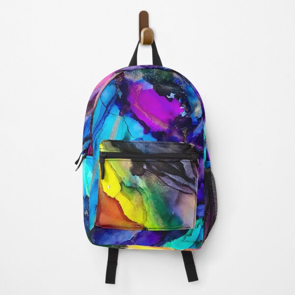Item preview, Chakra Art - alcohol ink artwork rainbows designed and sold by NessaLovell.