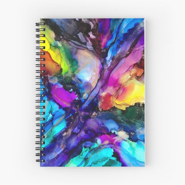 Item preview, Chakra Art - alcohol ink artwork rainbows designed and sold by NessaLovell.