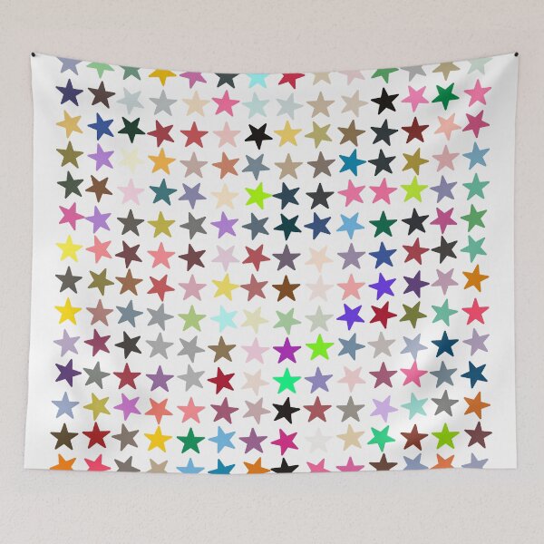 Item preview, Abstract Multi Color Star Pattern designed and sold by Pixel4Art.