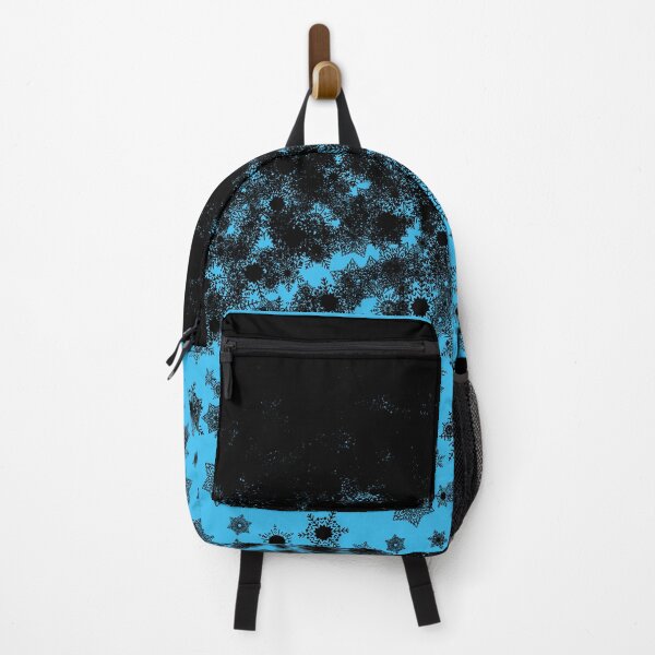 Item preview, Blizzard - Black snowflakes on an icy blue background designed and sold by illustratious.