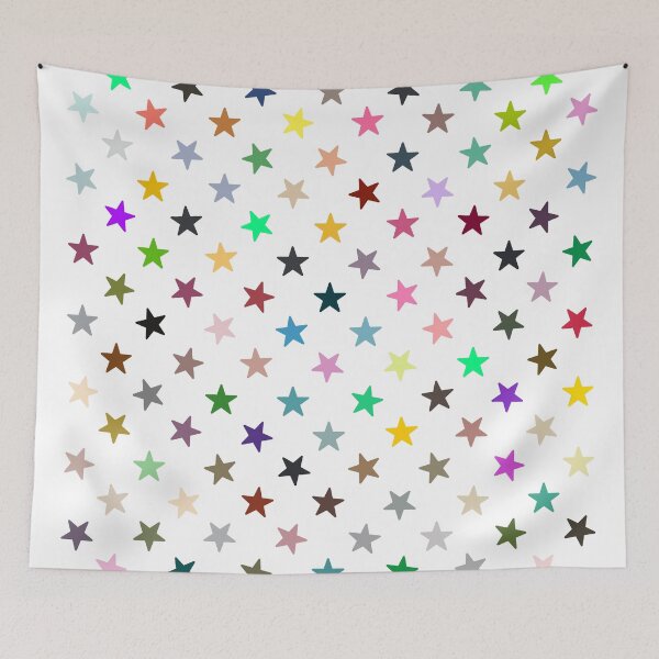 Item preview, Abstract Multi Color Star Pattern designed and sold by Pixel4Art.