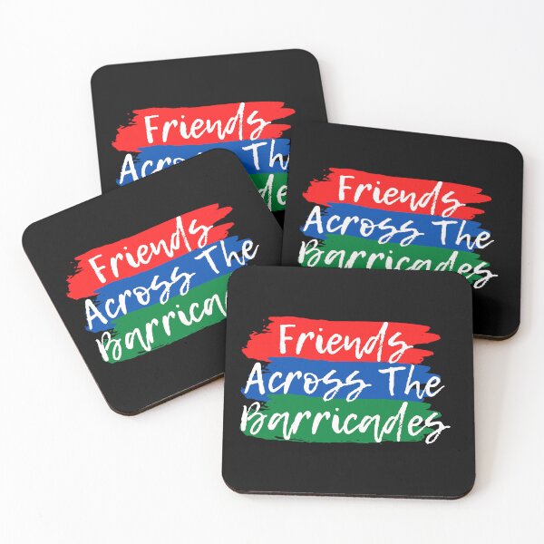 Item preview, FRIENDS ACROSS THE BARRICADES. designed and sold by ELEGANTRETRO.