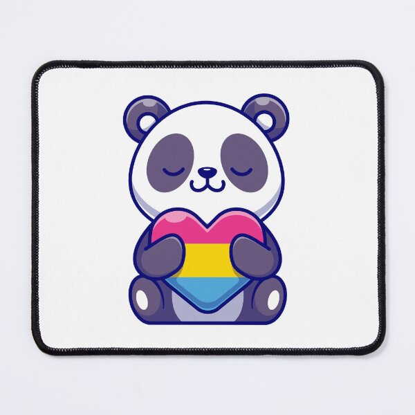 Item preview, Pan Duh Pansexual Pride Panda Kawaii LGBTQ+ Heart designed and sold by Queer Pride Shop.