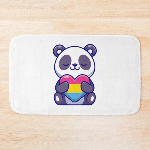 Item preview, Pan Duh Pansexual Pride Panda Kawaii LGBTQ+ Heart designed and sold by Queer Pride Shop.