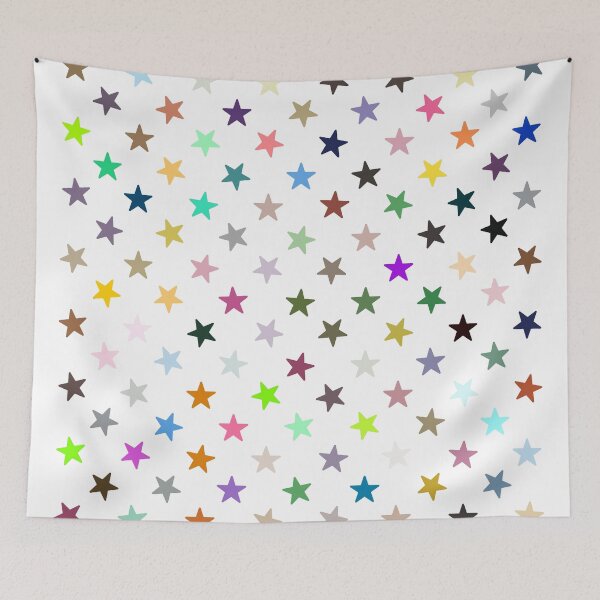 Item preview, Abstract Multi Color Star Pattern designed and sold by Pixel4Art.