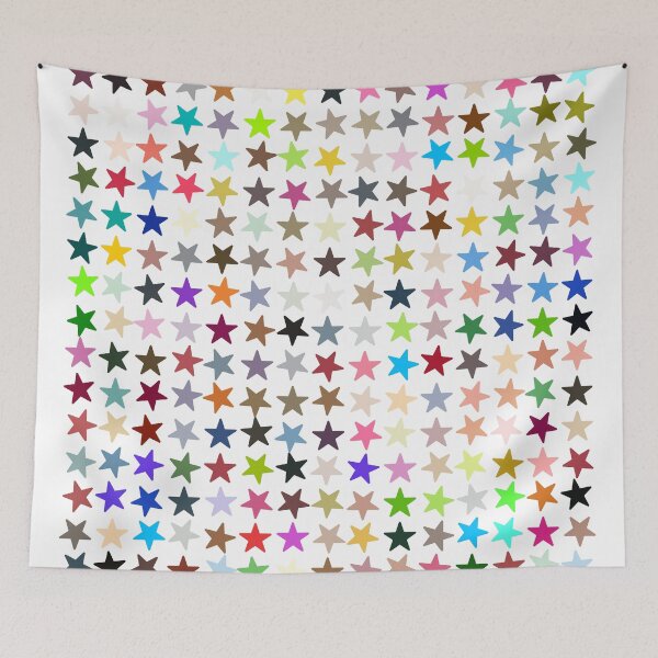 Item preview, Abstract Multi Color Star Pattern designed and sold by Pixel4Art.