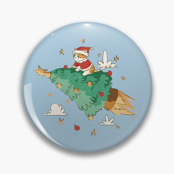 Item preview, Santa cat Christmas tree design designed and sold by Palteeshop.