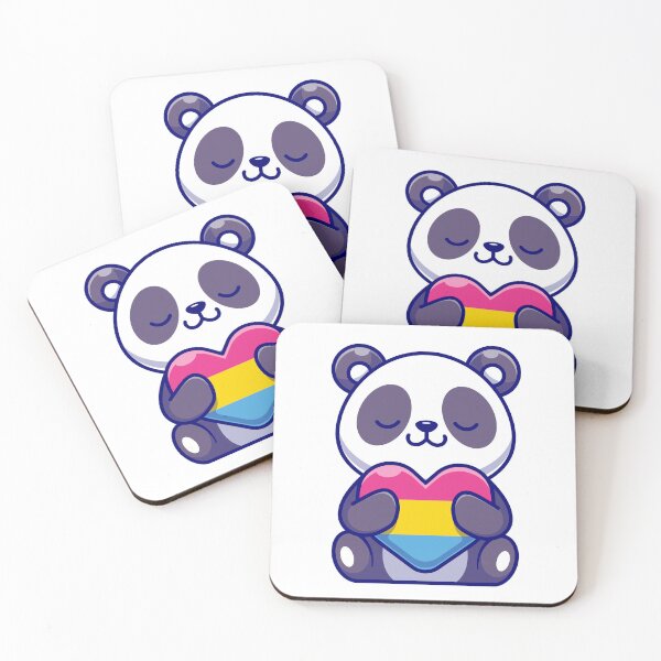 Item preview, Pan Duh Pansexual Pride Panda Kawaii LGBTQ+ Heart designed and sold by Queer Pride Shop.