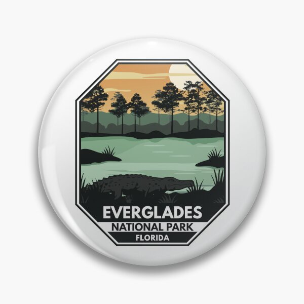 Item preview, Everglades National Park Alligator Retro Emblem designed and sold by KrisSidDesigns.