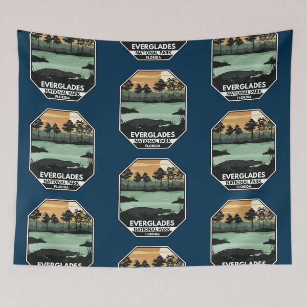 Item preview, Everglades National Park Alligator Retro Emblem designed and sold by KrisSidDesigns.