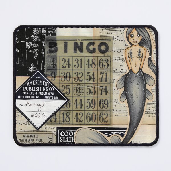 Item preview, Goth vintage Mermaid designed and sold by Nicholdesigns.