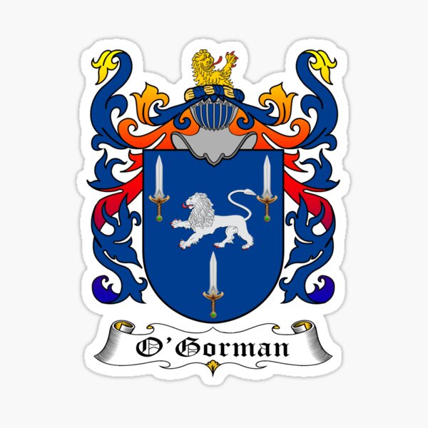 "O’GORMAN FAMILY CREST" Sticker For Sale By CathalDevlin | Redbubble