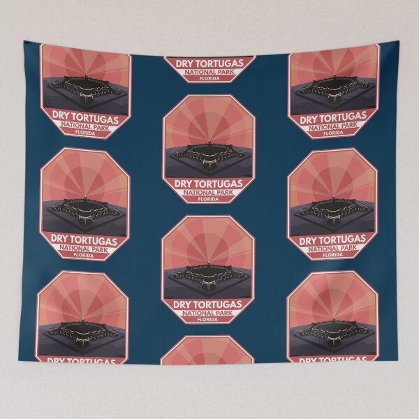 Item preview, Dry Tortugas National Park Retro Emblem designed and sold by KrisSidDesigns.