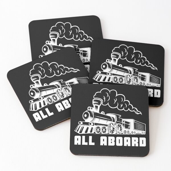 Item preview, All Aboard Vintage Retro Steam Train Squad Crew Matching Costume designed and sold by 27th-Tee.