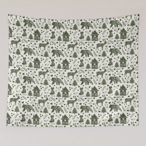 Item preview, Scandinavian Christmas - Green designed and sold by FloraDayDesign.