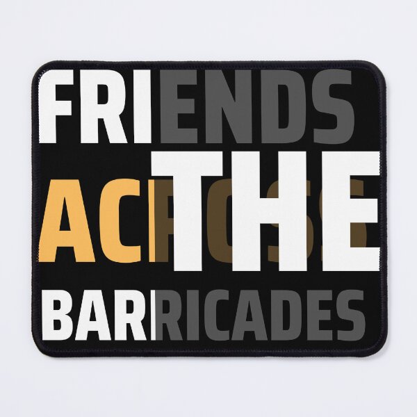 Item preview, FRIENDS ACROSS THE BARRICADES. designed and sold by ELEGANTRETRO.