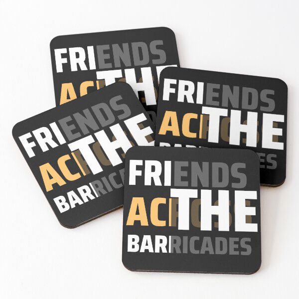 Item preview, FRIENDS ACROSS THE BARRICADES. designed and sold by ELEGANTRETRO.