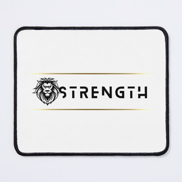 Item preview, Strength Lion White Gold Stripe designed and sold by Yiorgos Designs.